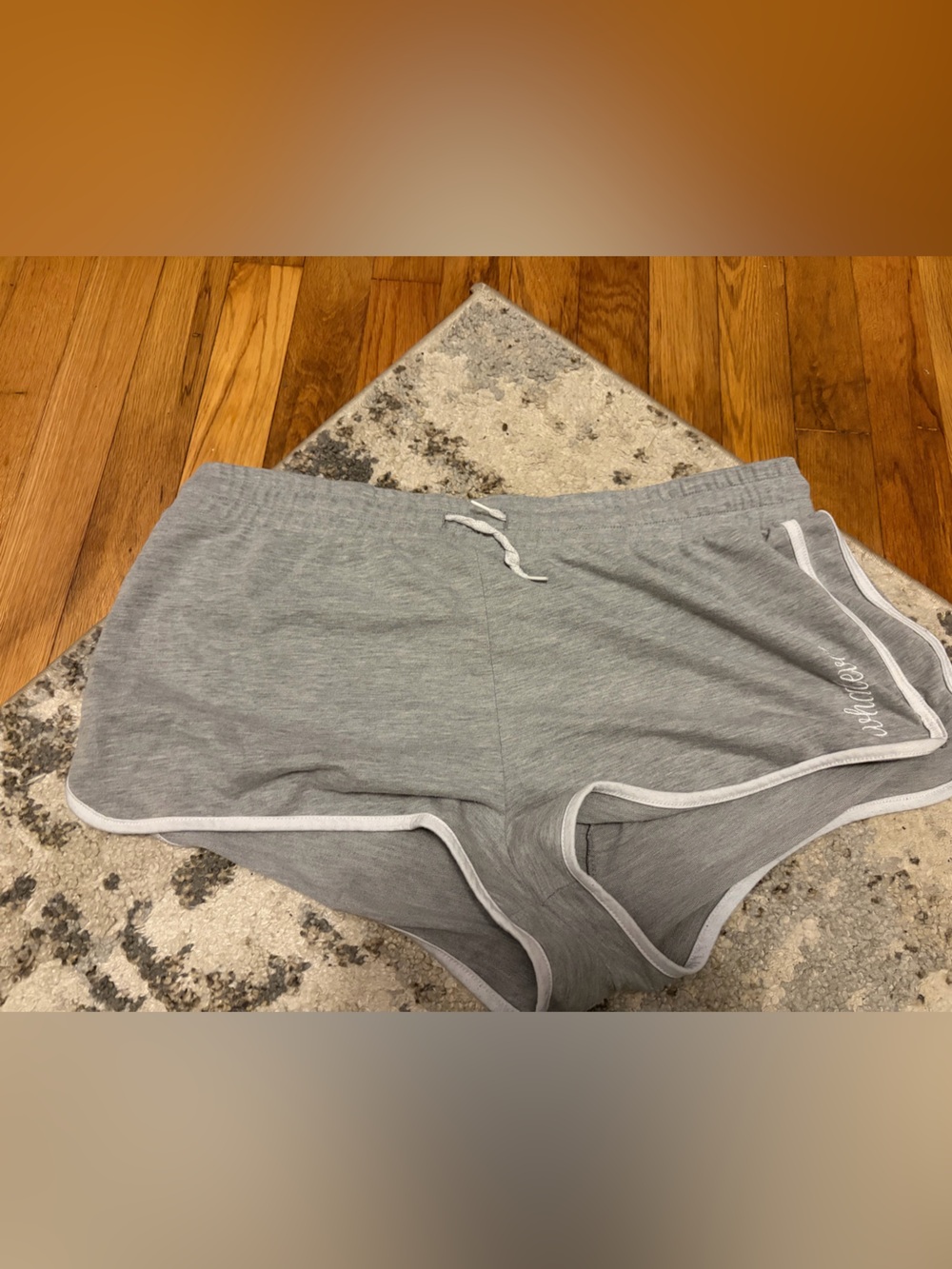 Rue21 Gray Women's Lounge Shorts with White Trim